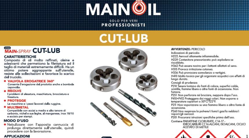MAIN-SPRAY CUT-LUB